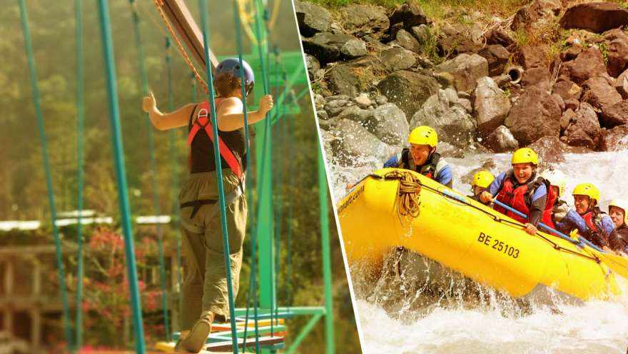 Combo Adventure Activity With Rafting In Rishikesh Day Tour